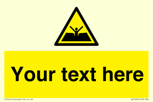 Custom Warning quicksand mud or silt